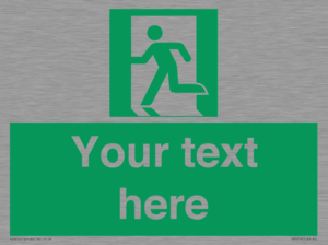 Custom Emergency Exit Left Sign